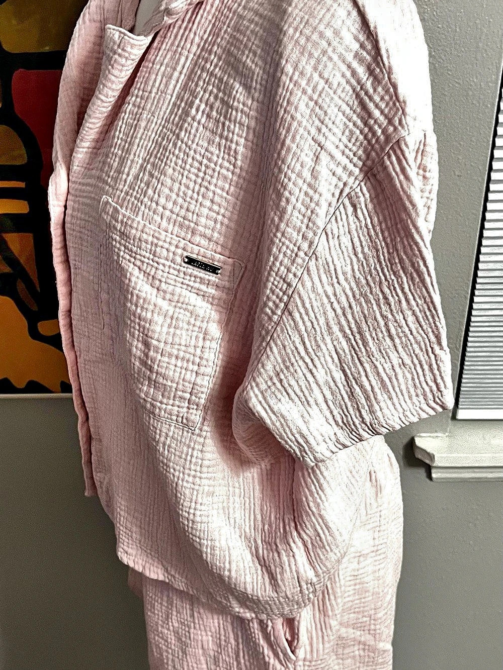 Jason Wu Pink Gauze cotton button
Down Matching Set Shorts With Pockets
Large - Picture 4 of 12